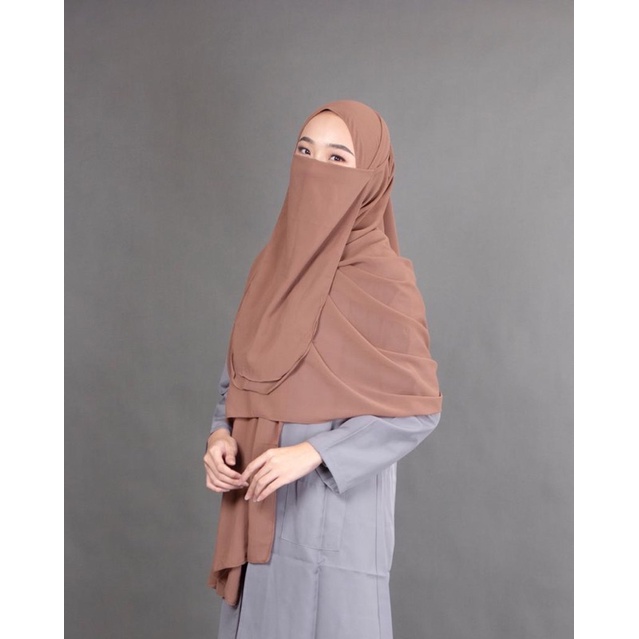 PASHMINA JUMBO / JILBAB PASHMINA SYAR'I / PASHMINA PLUS CADAR UKURAN 200cmx110cm / TERMURAH JILBAB PASHMINA JUMBO