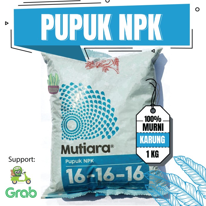 Pupuk NPK PAK TANI Mutiara 16-16-16 Penyubur Buah Bunga Daun Tanaman EE33