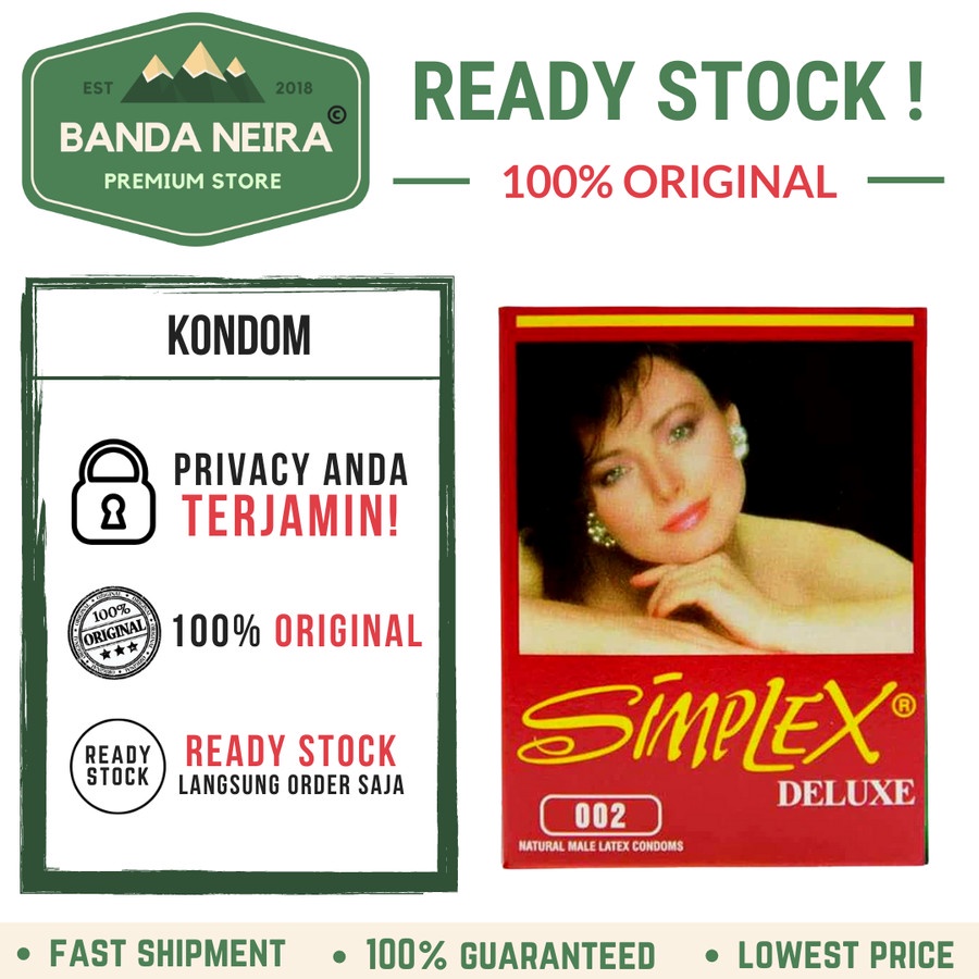 SIMPLEX Deluxe Condom / Kondom Bertekstur Berulir & Kontur