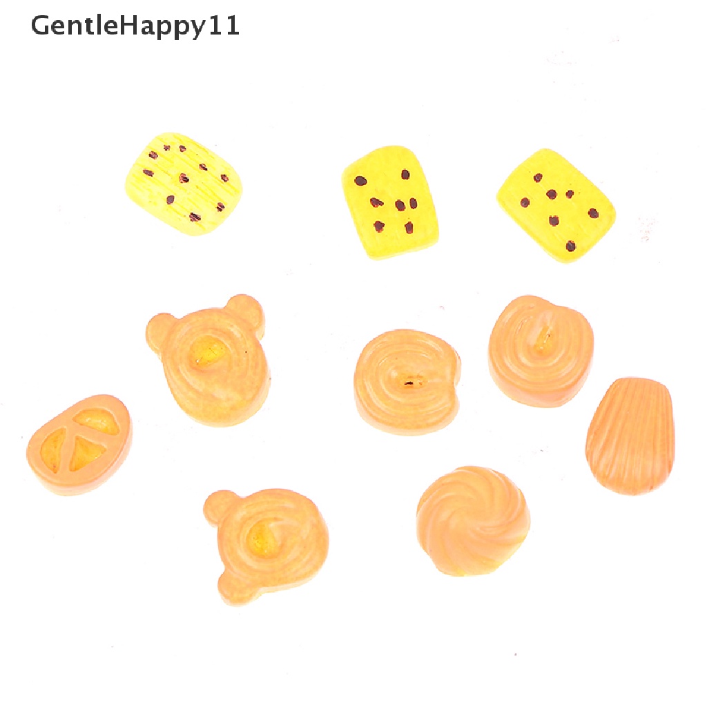 Gentlehappy 1 Set Mainan Miniatur Cookies + Kotak Metal Untuk Aksesoris Rumah Boneka