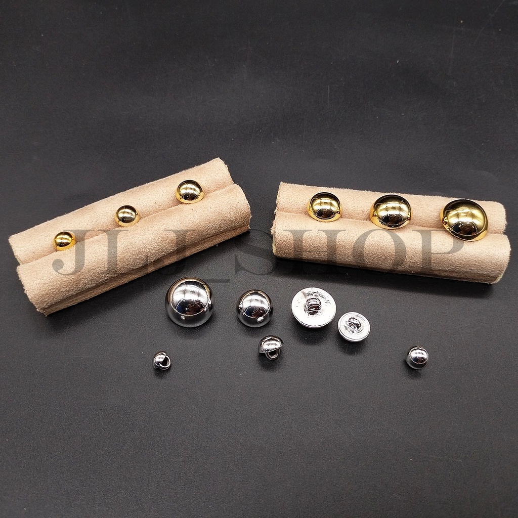 kancing bentuk jamur / kancing polos timbul / kancing jamur