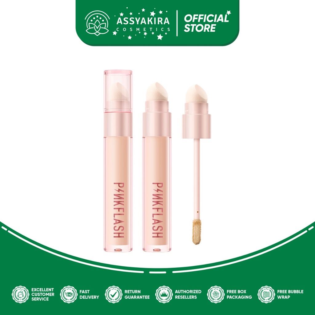 PINKFLASH  Lasting Matte Concealer Sponge Brush With Tool Moisturize Long
