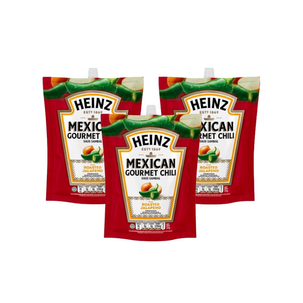 

HEINZ Mexican Gourmet Chili Saus Sambal 3 x 125 gr