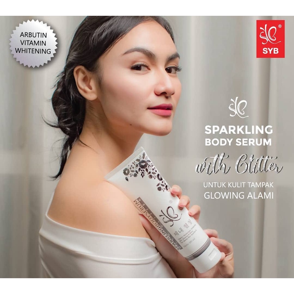 SYB Whitening Body Serum/Sparkling Body Serum with Glitter - L- Glutathione