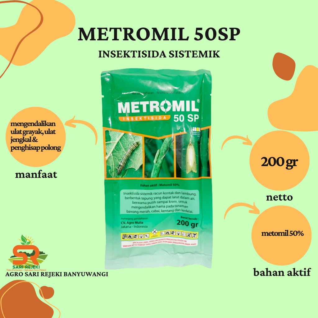 METROMIL 50SP 200GR INSEKTISIDA SISTEMIK