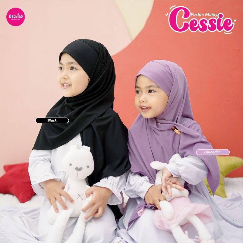 Babyjab Pastan Malay Cessie Hijab Anak Lucu Perempuan - Baby Jab Jilbab Bayi Cewek Usia 1 2 3 4 5 6 7 Tahun