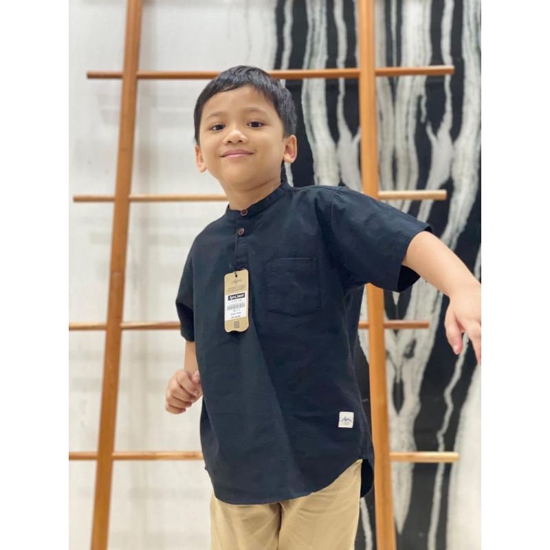 BAJU KURTA KEMEJA KOKO KEMKO ANAK KATUN ORIGINAL TERBARU LENGAN PENDEK AGERA JUNIOR