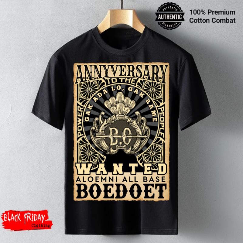 kaos alumni boedoet cowboy retro