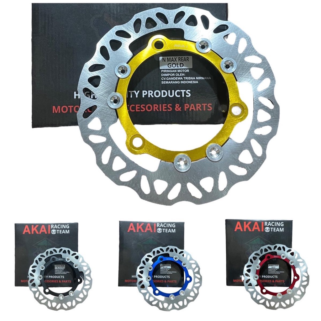 Akai Racing Atore - Piringan Disc Cakram Nmax Floating Cnc Akai Depan Dan Belakang