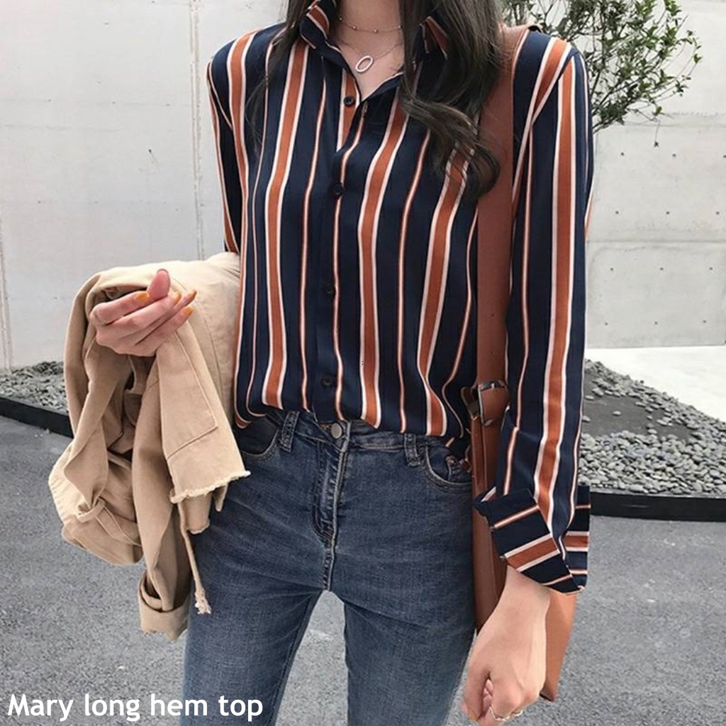 Mary long hem top - Thejanclothes