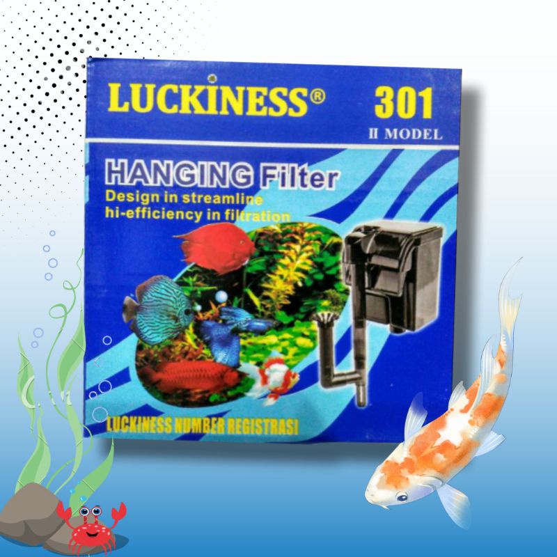 Pompa Kolam Aquarium Hanging Filter LUCKINESS 301