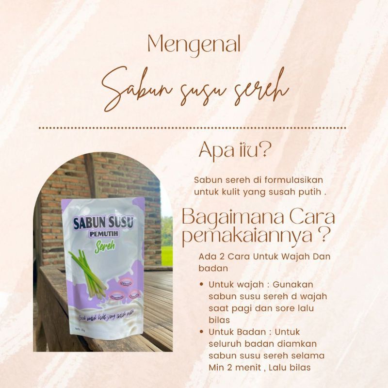 paket usaha sabun sereh pemutih 10pcs produk ORI 100%