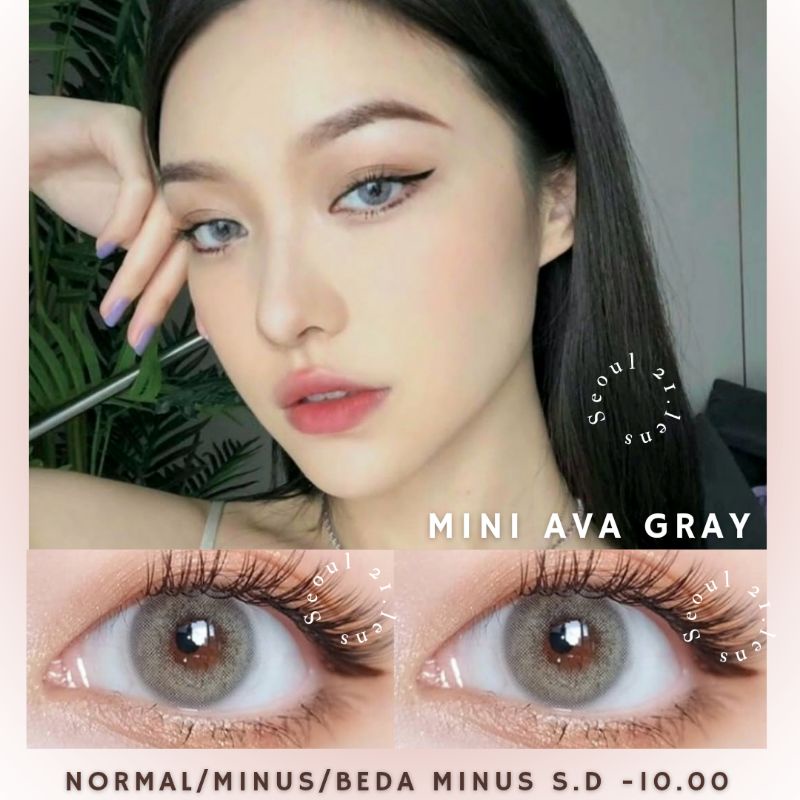 SOFTLENS MINI AVA GREY/ABU. NORMAL MINUS(s.d -10.00)