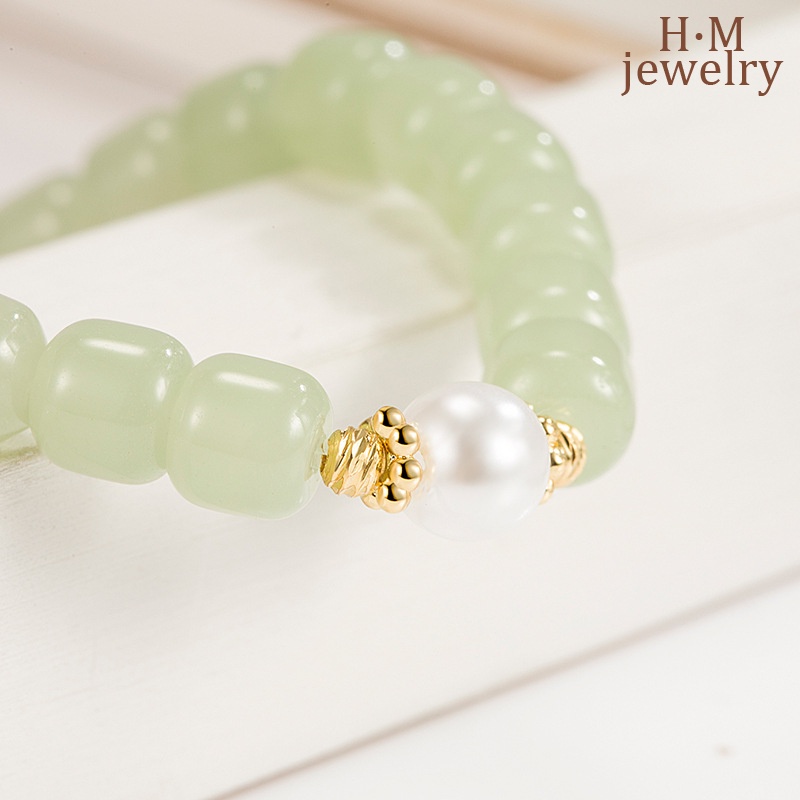 Gelang Mutiara Hetian Retro Mewah Untuk Wanita 2022