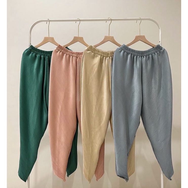 Baggy pleats pants / baggy plisket / celana plisket baggy / celana plisket premium