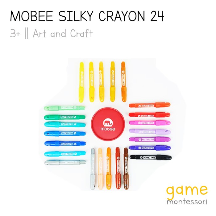 

[COD] Mobee Silky Crayon 24 colors