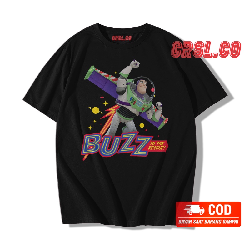 KAOS BUZZ TOY STORY PRIA WANITA WARNA TERBAIK 30S TERMURAH DAN TERLARIS