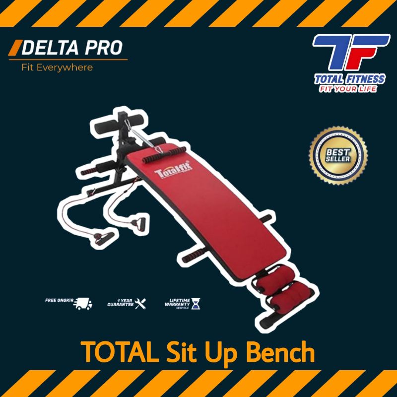 Sit Up Bench - TOTAL FITNESS TL-712 New Sit Up Bench Papan Sit Up