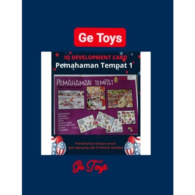 GE TOYS PEMAHAMAN TEMPAT 1 MAINAN EDUKATIF ANAK/ALAT TERAPI WICARA