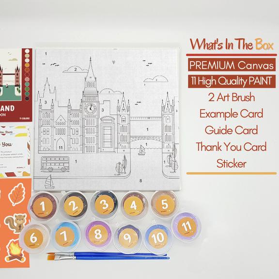 

London - Paint By Number 11 Color [City Series] | Painting Kit
