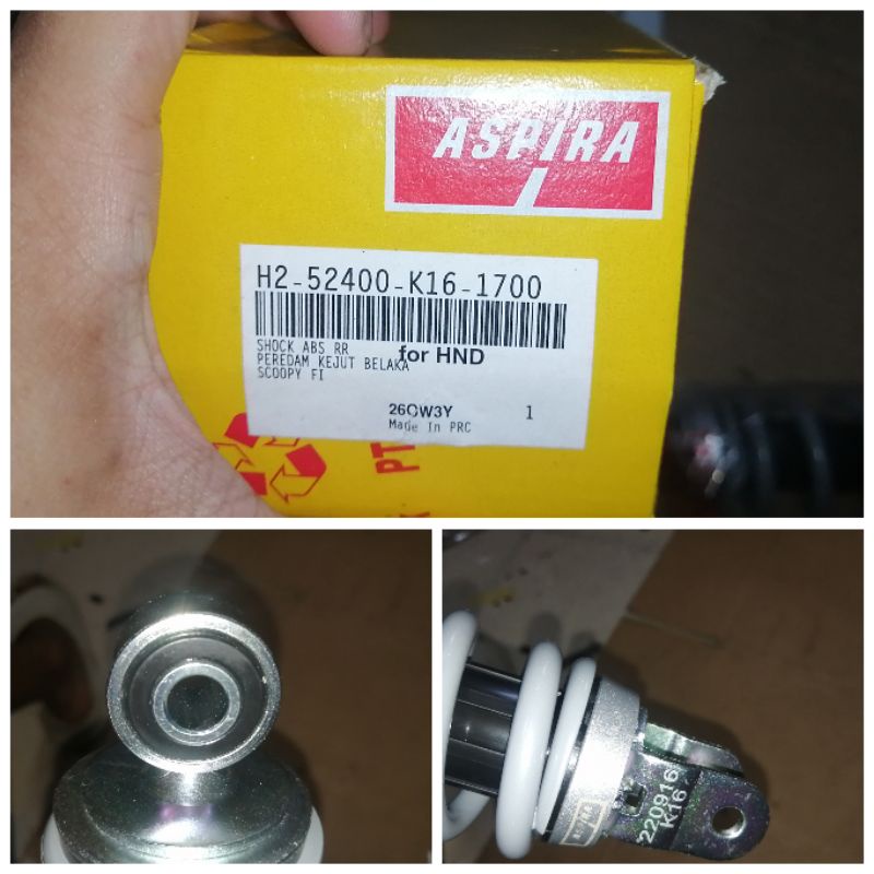 shok shokbreker belakang scoopy fi beat fi injeksi abu abu aspira