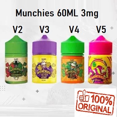 LIQUID 60ML MUNCHIES V2 V3 V4 V5 SERIES FREEBASE