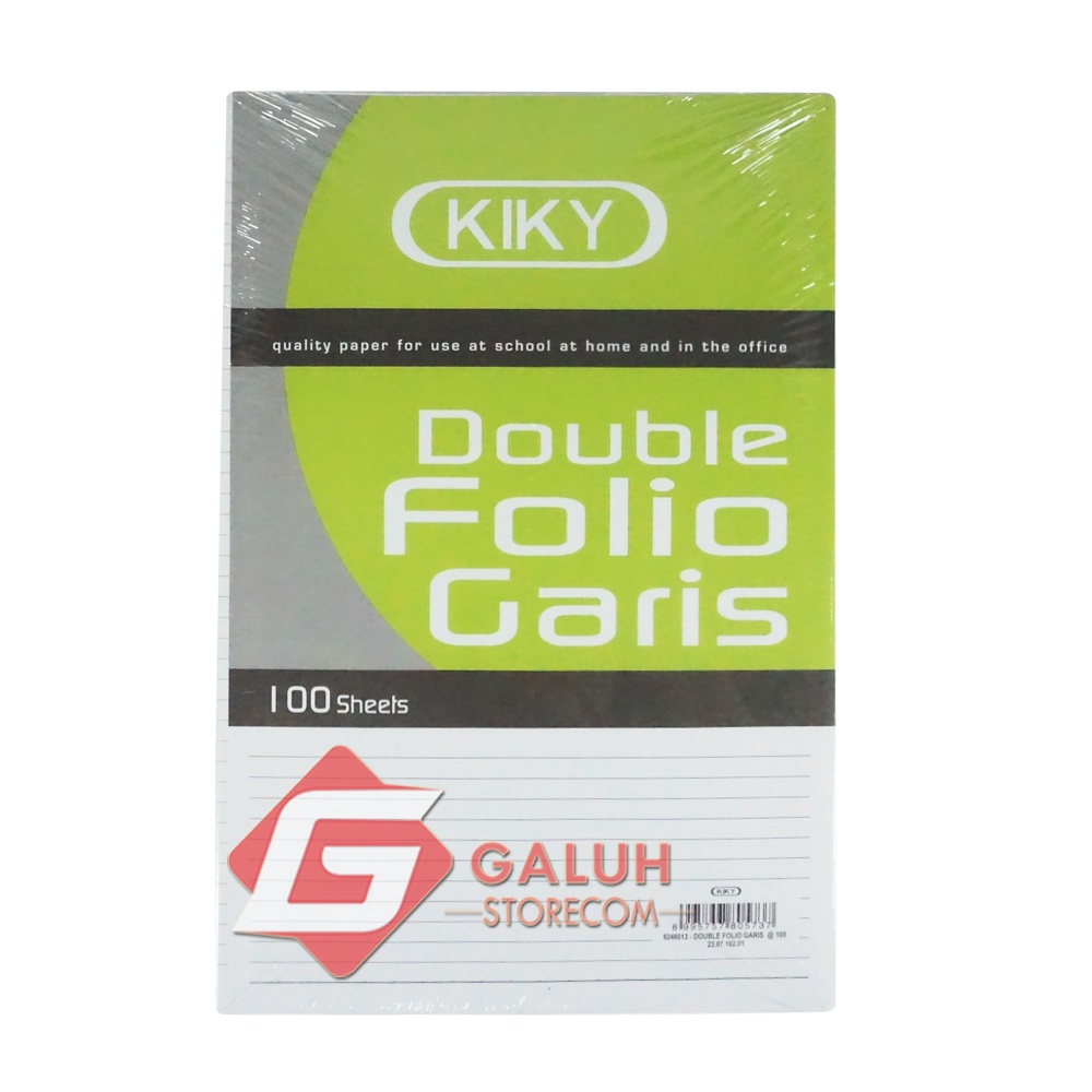 

Kiky Kertas Double Folio Garis Isi 100 Lembar