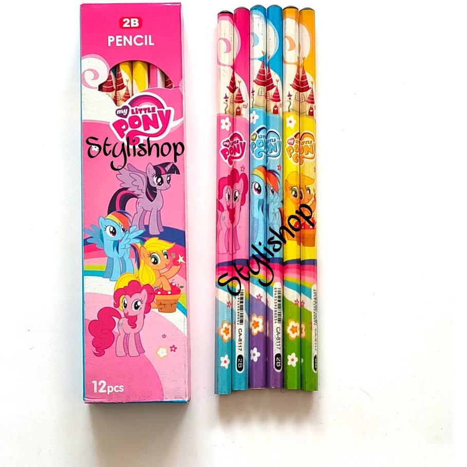 

ㅈ (Isi 12pcs) Pensil 2B Montana Motif Anak, Pensil Kayu, Pensil Karakter Murah ぽ