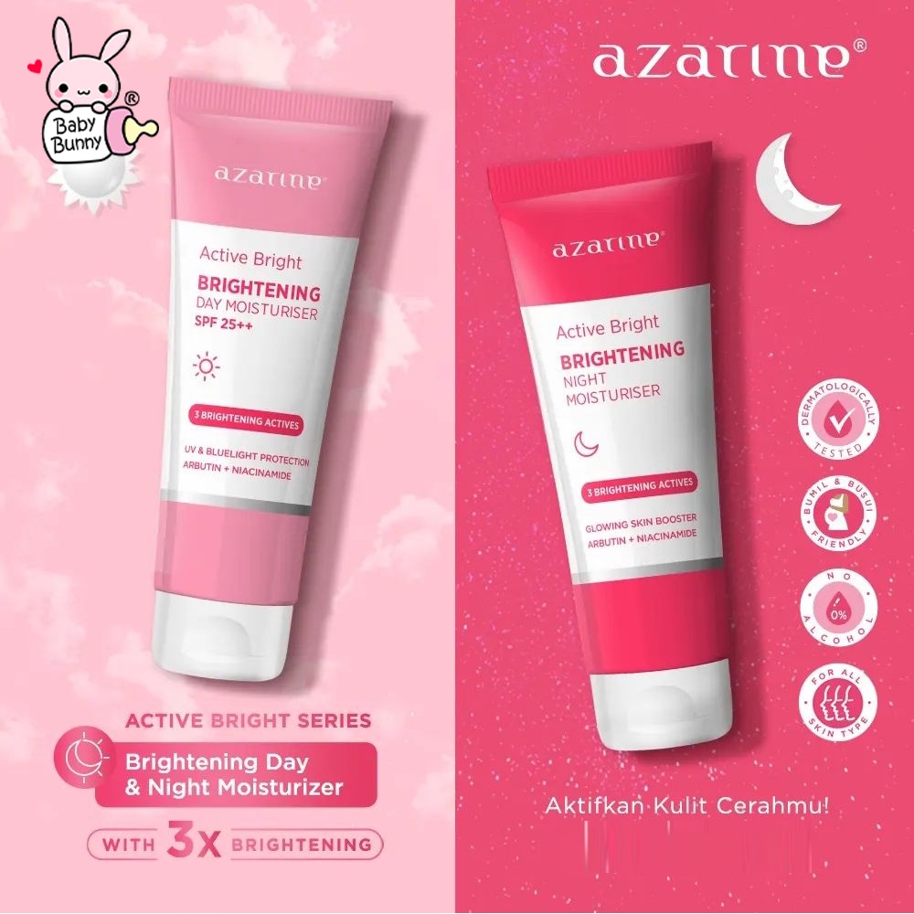 ❤ BELIA ❤ AZARINE Easy White Series with Japanese Sakura | herbal moisturizer serum day night cream