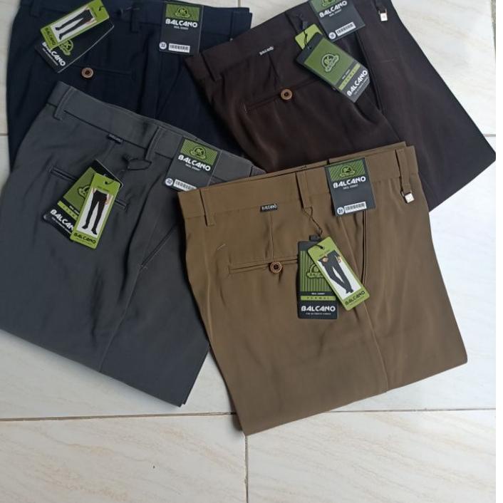 Terbaik BALCANO CELANA BAHAN PRIA STANDAR TEBAL ORIGINAL