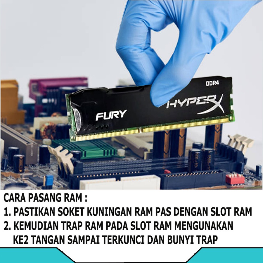 MEMORY RAM PC KOMPUTER GAMING DDR4 8GB HYPER X FURY / RAM GAMING