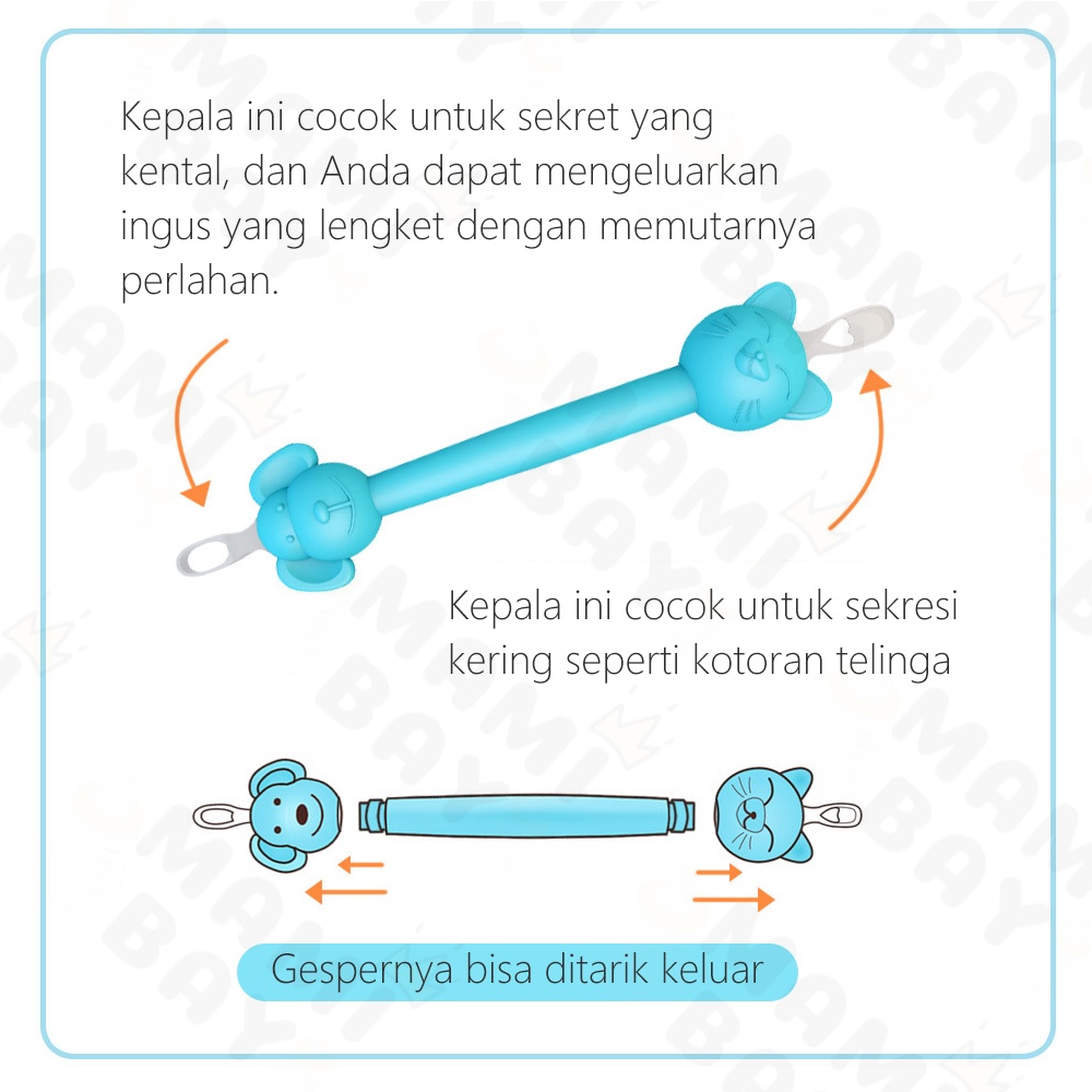 Mamibayi Booger tools baby 2 in 1 Pembersih hidung dan telinga bayi newborn