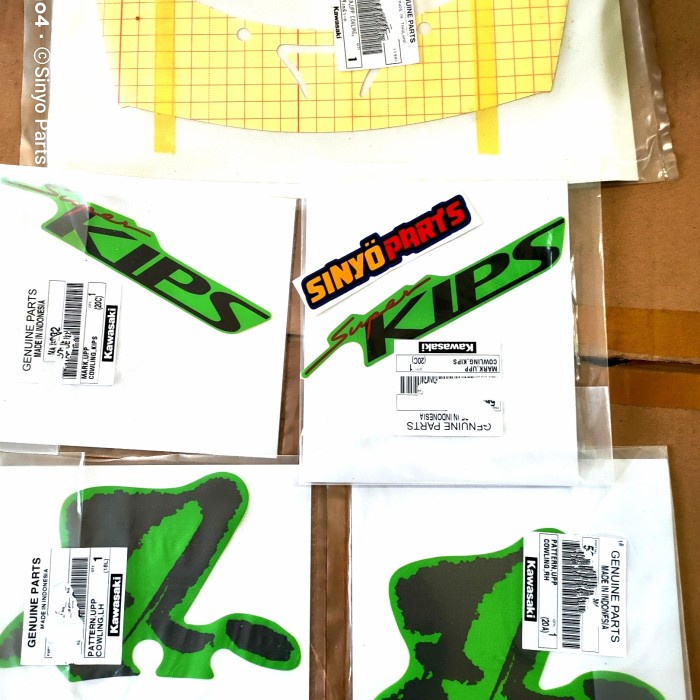 Sticker stiker striping Fairing Ninja RR OLD SE 2010-2012