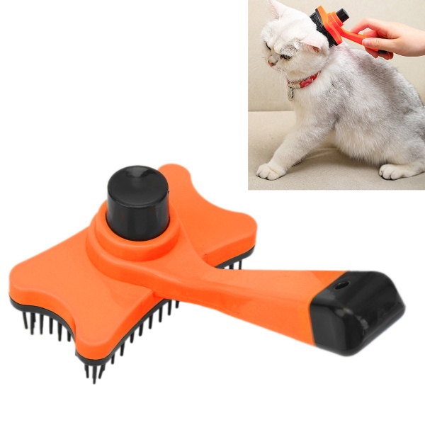 SISIR GROOMING KUCING ANJING TIMMER TOMBOL SISIR BULU PET brush Sisir Kucing Anjing PRESS Pembersih Bulu Rontok Sikat Alat Grooming Murah Pet Kitten Aksesoris Otomatis Pengangkat Pet Zoom Sisir Hewan Peliharaan Pet Brush Pet Comb