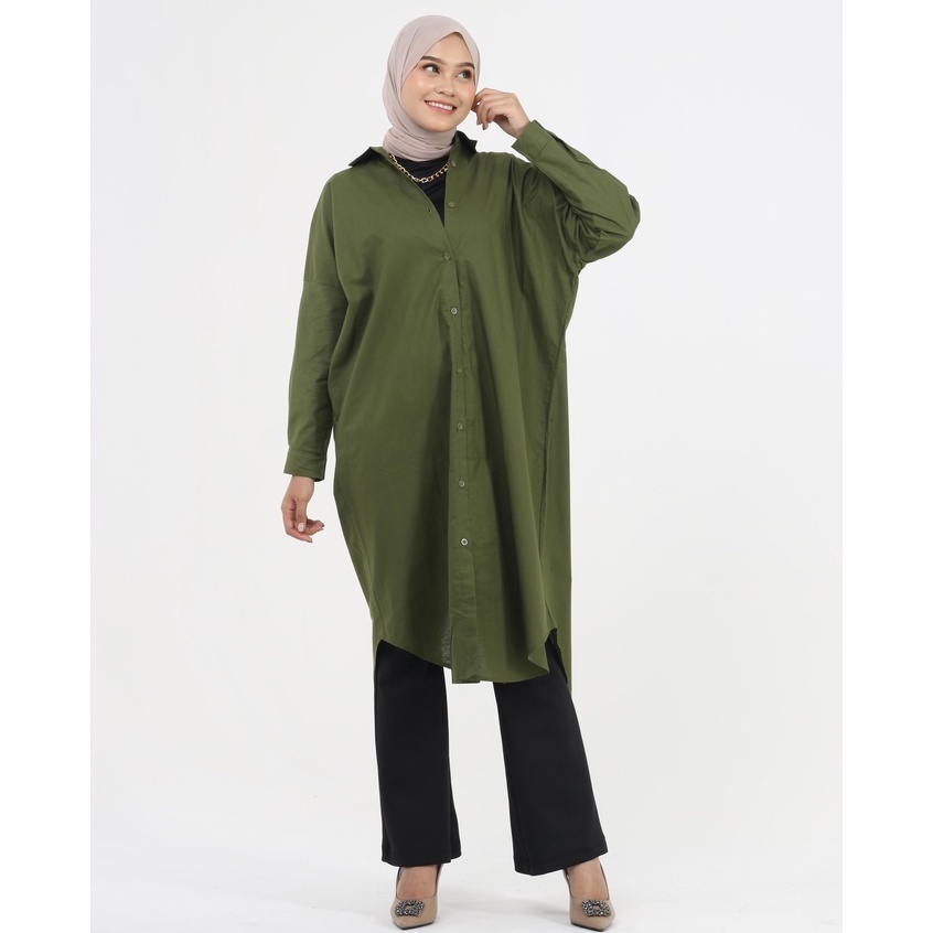 KEMEJA TUNIK GHANIA KATUN PREMIUM SHIRT B628