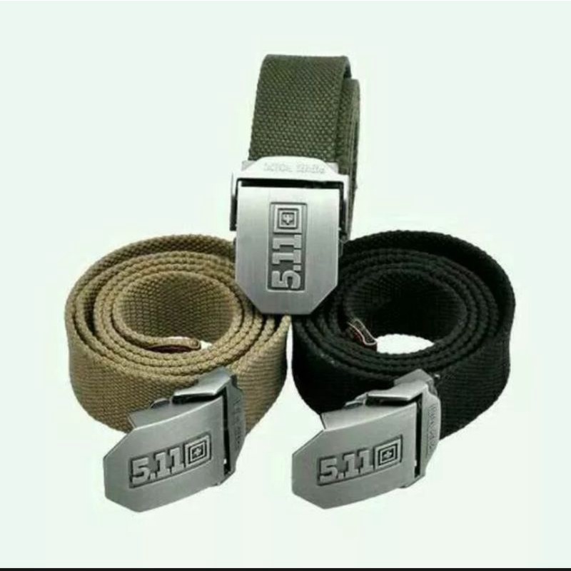 Ikat Pinggang Gesper Pria 511 Webbing - Tactical Belt  Solid Kepala Besi Anti Karat