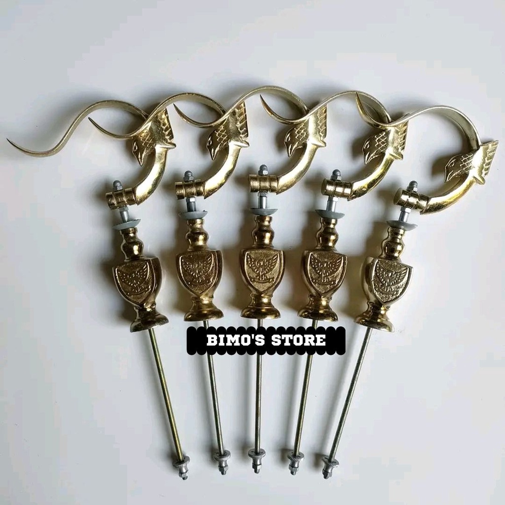 GANTUNGAN SANGKAR LIPAT GOLD EMAS FULLSET PION CANTOLAN SANGKAR BURUNG MURAI KOTAK REPLIKA RADJA