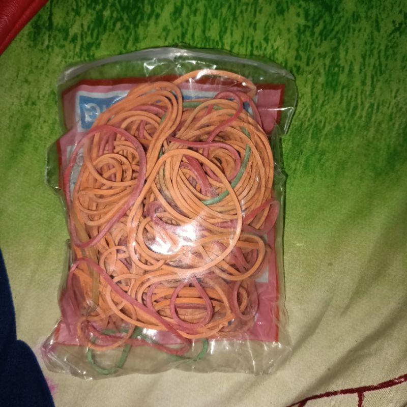 Karet gelang tiga 999 kemasan 100gr