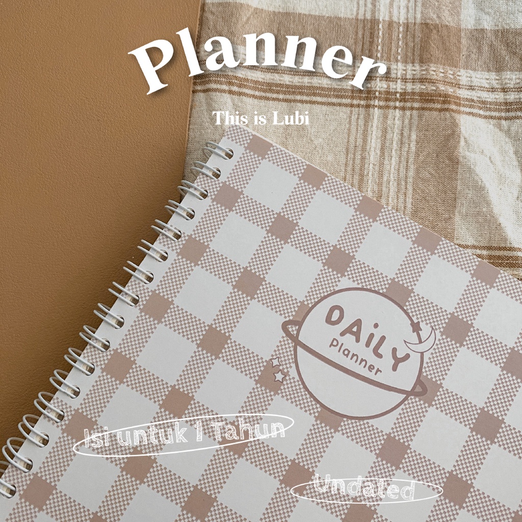 

Planner Book 1 Tahun (Undated) Buku Diary Weekly Daily Planner Perencanaan Harian Colorful Study Journal Study Planner Notes List To Do Thisislubi