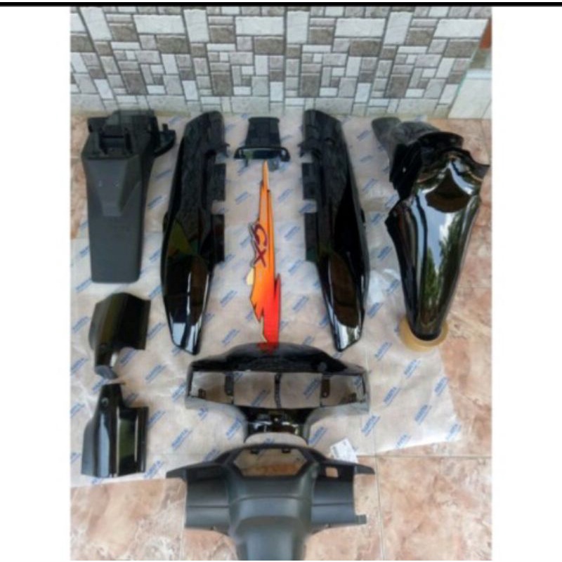 cover body set Suzuki tornado/SHOGUN kebo hitam
