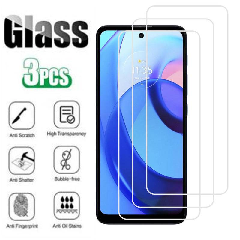 3pcs Pelindung Layar Tempered Glass HD Untuk Motorola Moto E30 E40 G22