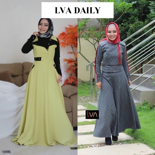 LVA Daily Gamis Terbaru Premium Original Koleksi Dress Pesta Wanita