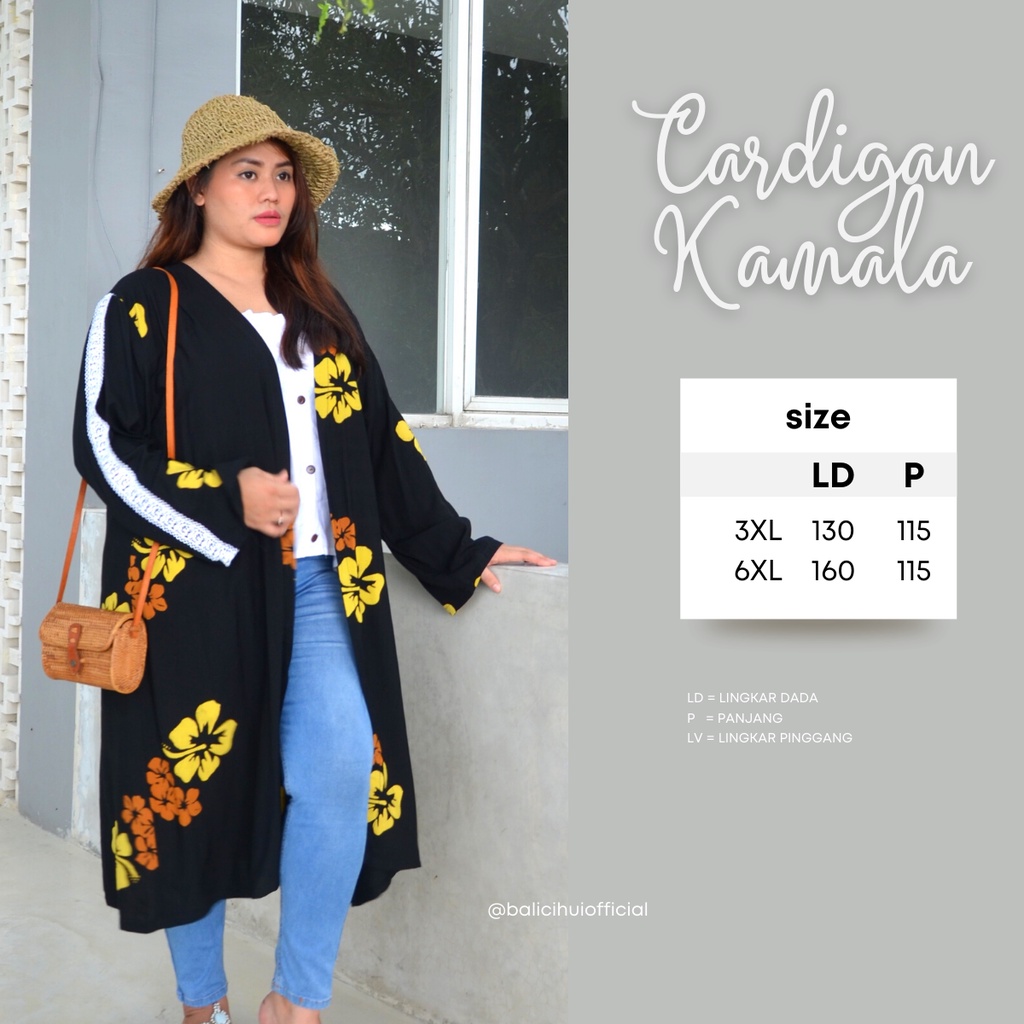 Balicihui Cardigan Kamala Cardigan Wanita Cardigan Jumbo Big Size Plus Size