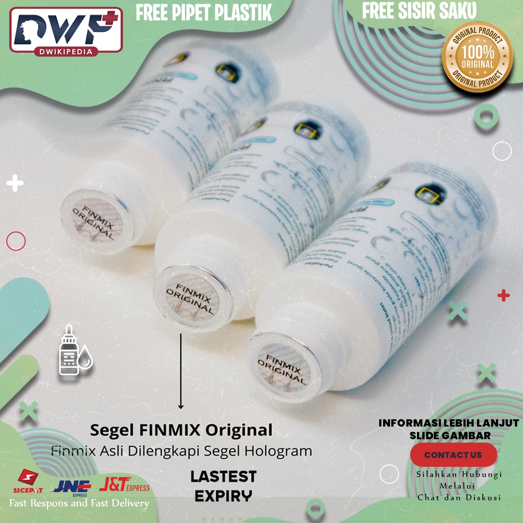 FINMIX Minoxidil 5% Finas 0.05% Pure Finas penumbuh rambut jambang brewok kumis jenggot original USA 60 ml