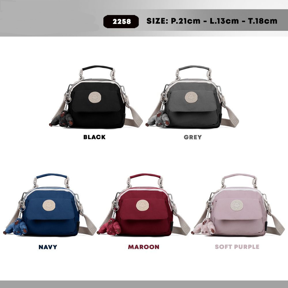 TAS SELEMPANG WANITA TAS KP 2258 HANDBAG WANITA IMPORT  TAS WANITA TAS NYLON TAS TENTENG WANITA BEST SELLER TERBARU BISA BAYAR DITEMPAT.!!!!