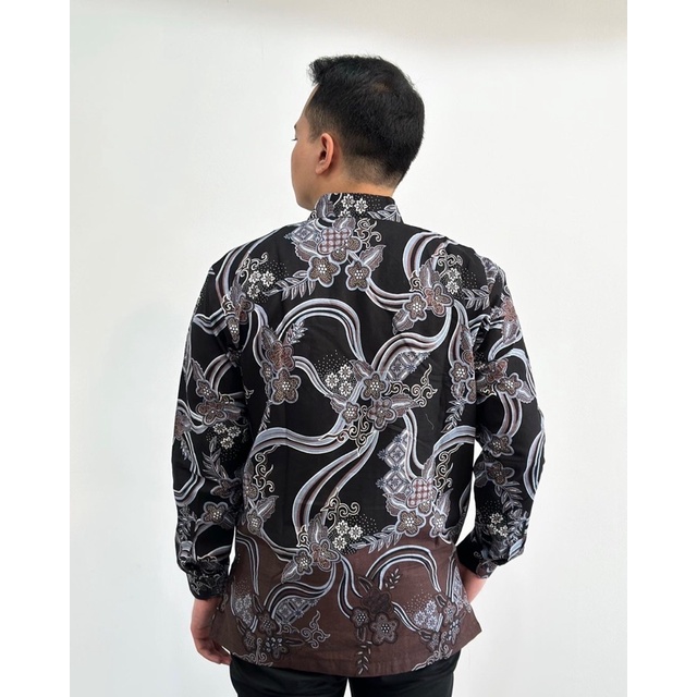 Batik Ayman - Aksa | Kemeja Batik Pria Katun Solo Halus Lengan Panjang Full Furing