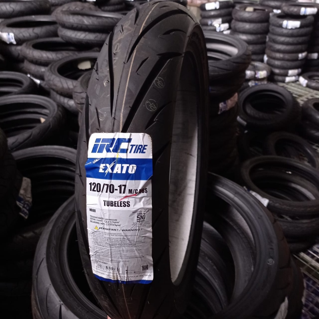 BAN IRC RING 17 EXATO 80/80-17 90/80-17 100/80-17 110/70-17 120/70-17 130/70-17 Tubeless