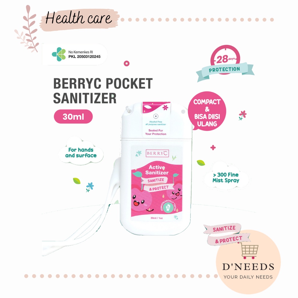 BerryC (Tevo BerryC) Active Sanitizer 30ml/ Berry C / Hand Sanitizer