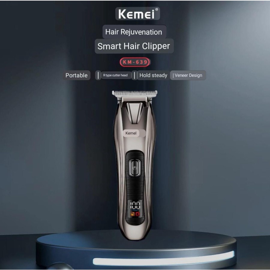 Kemei Trimmer Km-639 Alat Cukur Rambut Detailer Cordless