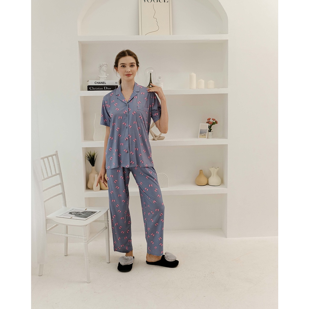 Cielyn X Never To Old - Daisy Bonnie TENCEL™ Modal Piyama Wanita Dewasa Set